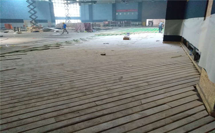 浙江體育館專用運動木地板建設