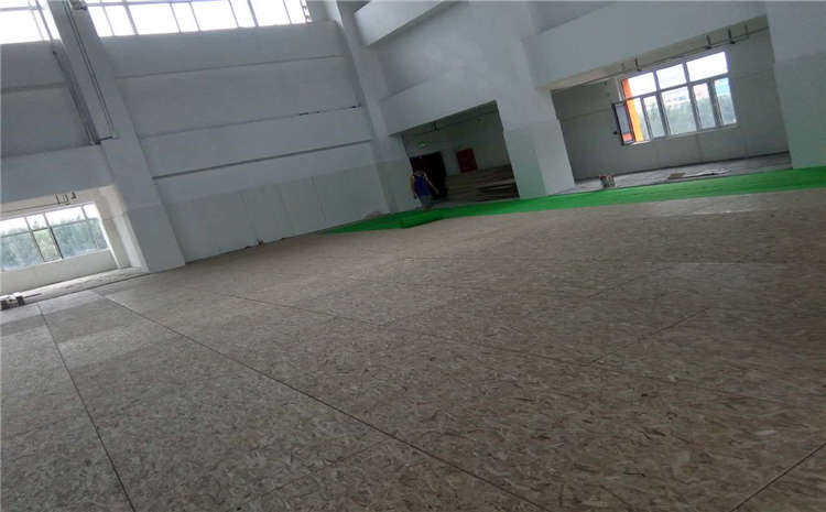 五角楓實木運動地板雙層龍骨結構