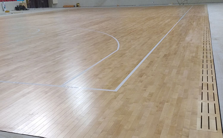 福建體育館運動木地板工程施工