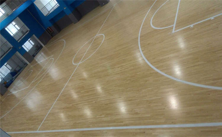 石家莊硬木企口籃球館木地板造價