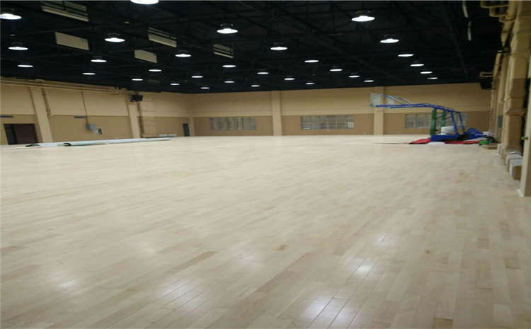 浙江體育館專用運動木地板施工