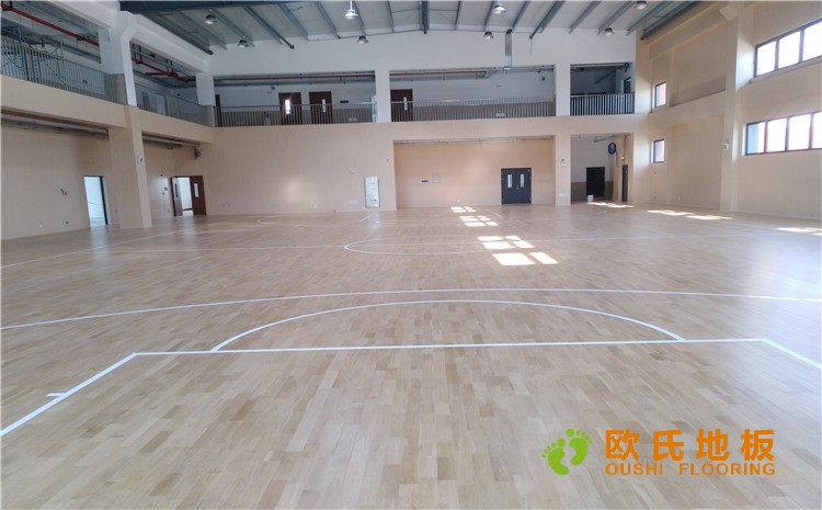 上海嘉定區小學體育館木地板案例